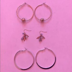 3 earrings